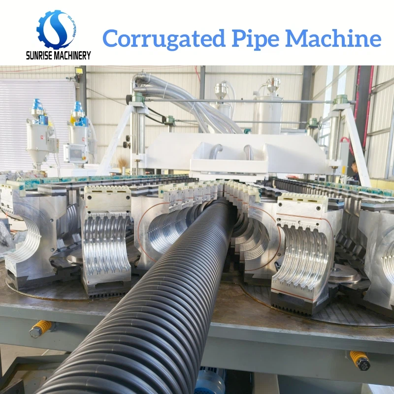 HDPE Double Wall Corrugated Pipe Production Line